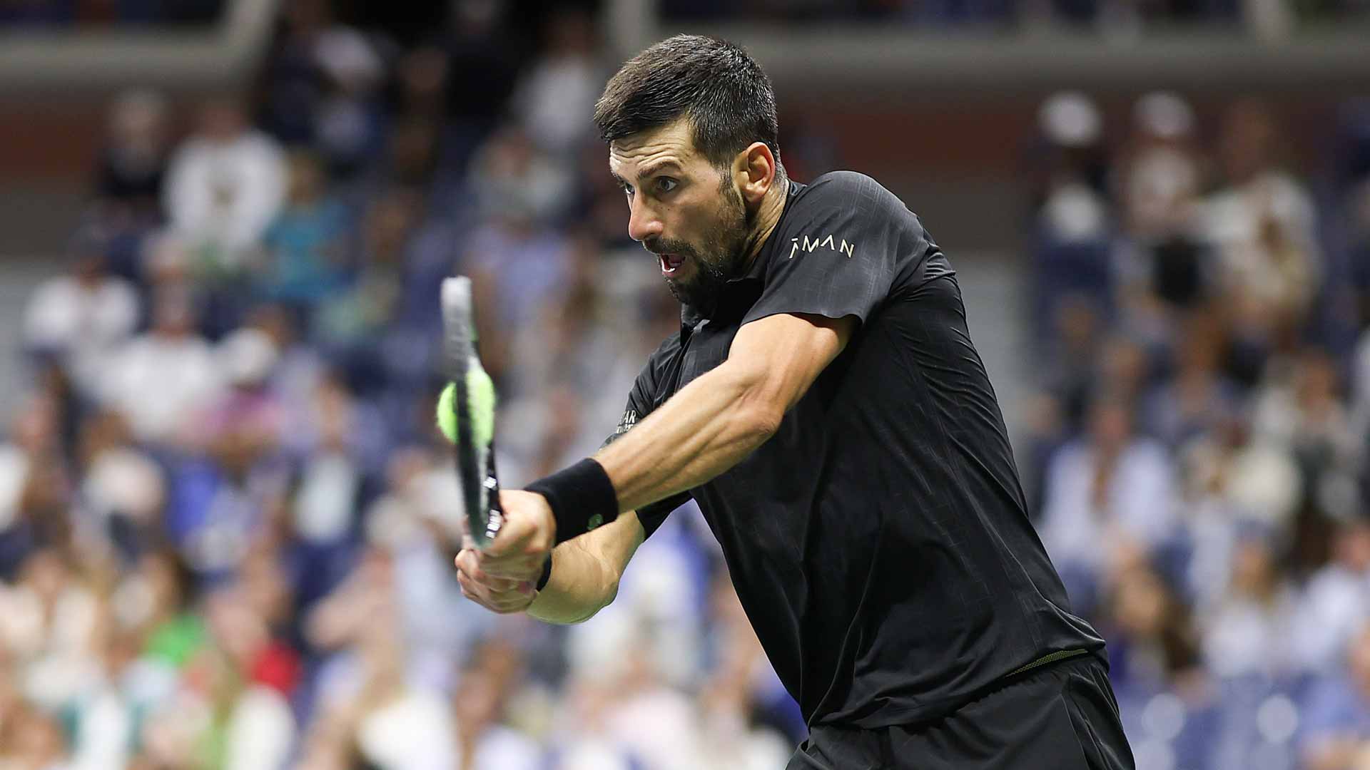 Novak Djokovic defeats Taylor Fritz 6-3, 7-5, 3-6, 6-4 in the US Open quarter-finals Tuesday.