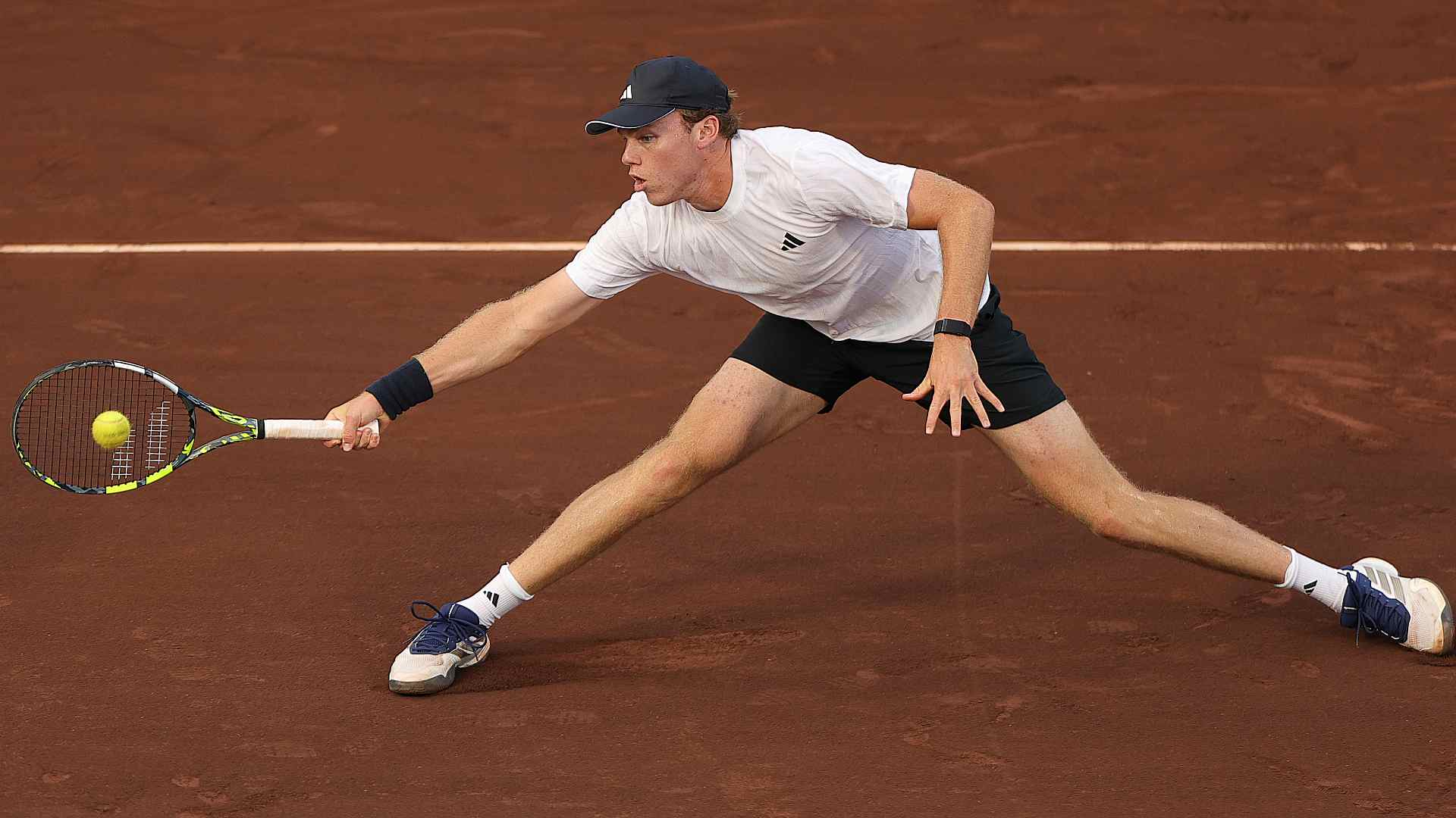 Alex Michelsen in action on Tuesday in Houston.