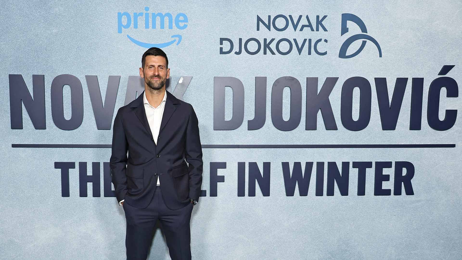 Novak Djokovic attended the "Novak Djokovic: The Wolf In Winter" World Premiere in New York last month.