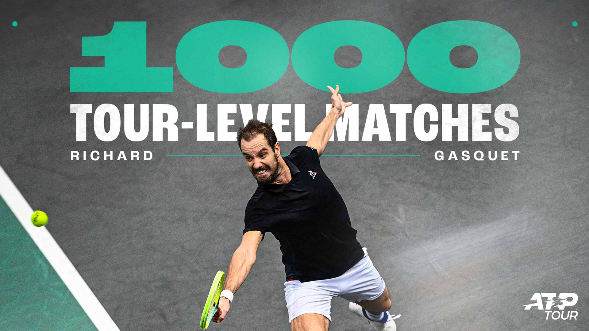 Richard Gasquet is a 16-time tour-level titlist.