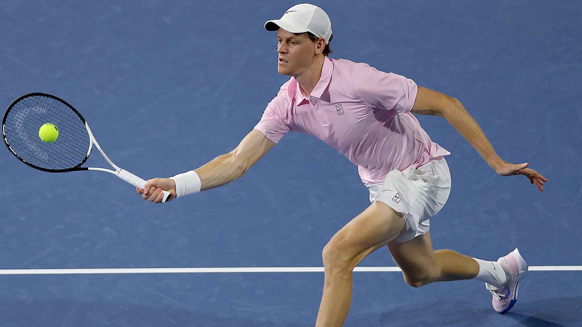 Jannik Sinner beats Corentin Moutet on Monday in Miami.