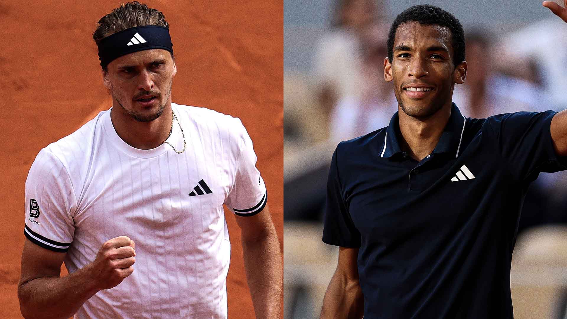Alexander Zverev and Felix Auger-Aliassime are the only two Top-10 players left in the Roland Garros men's singles draw.
