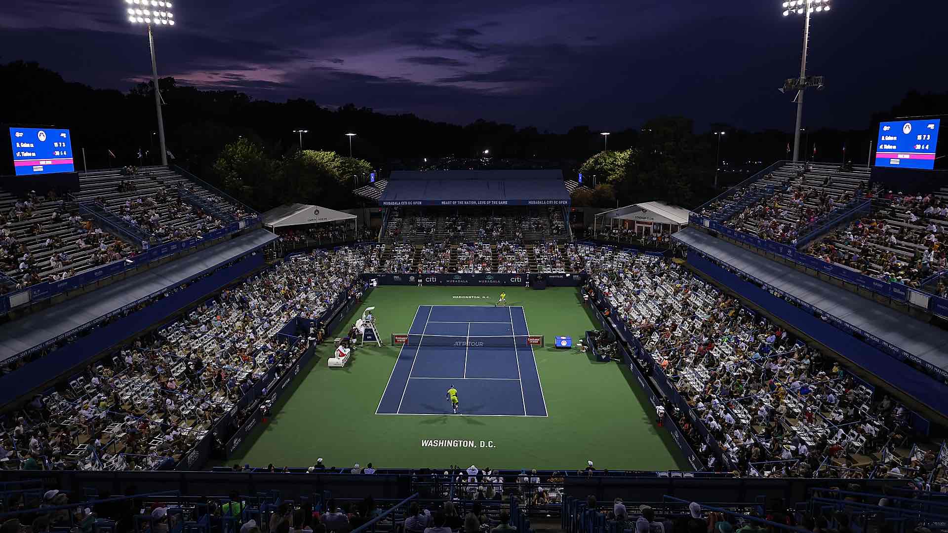 The Mubadala DC Open is a hard-court ATP 500 event played in Washington, D.C.